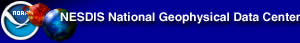 NOAA logo and earth/sun icon, go to National Geophysical Data Center home.